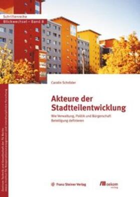Schröder |  Akteure der Stadtteilentwicklung | Buch |  Sack Fachmedien