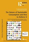 Defila / DiGiulio / Kaufmann-Hayoz |  The Nature of Sustainable Consumption and How to Achieve it | eBook | Sack Fachmedien