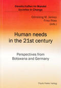 Jankey / Ross |  Human needs in the 21st century | Buch |  Sack Fachmedien