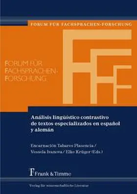 Tabares Plasencia / Ivanova / Krüger |  Análisis lingüístico contrastivo de textos especializados en español y alemán | Buch |  Sack Fachmedien