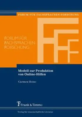 Heine |  Modell zur Produktion von Online-Hilfen | Buch |  Sack Fachmedien