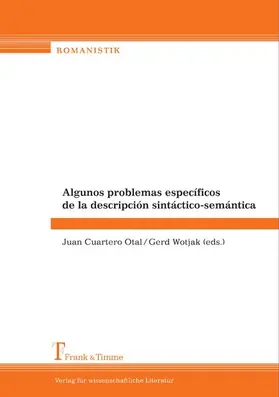 Otal / Wotjak |  Algunos problemas específicos de la descripción sintáctico-semántica | eBook | Sack Fachmedien