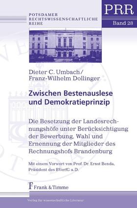 Dollinger | Zwischen Bestenauslese und Demokratieprinzip | E-Book | sack.de