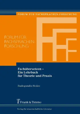 Stolze |  Fachübersetzen - Ein Lehrbuch für Theorie und Praxis | eBook | Sack Fachmedien