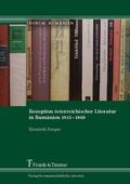 Berger |  Rezeption österreichischer Literatur in Rumänien 1945-1989 | eBook | Sack Fachmedien