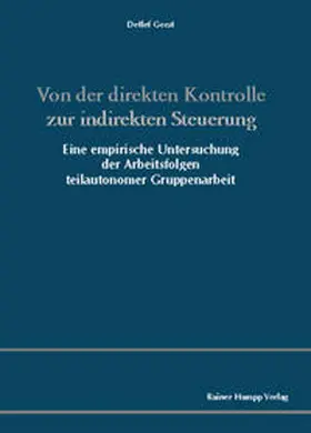 Gerst |  Von der direkten Kontrolle zur indirekten Steuerung | Buch |  Sack Fachmedien