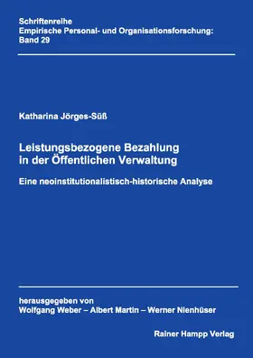 Jörges-Süß |  Leistungsbezogene Bezahlung in der Öffentlichen Verwaltung | Buch |  Sack Fachmedien