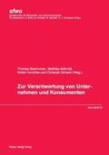 Beschorner / Schmidt / Vorbohle |  Zur Verantwortung von Unternehmen und Konsumenten | Buch |  Sack Fachmedien