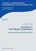 Frank |  Strategien in Post-Merger-Integrationen | eBook | Sack Fachmedien