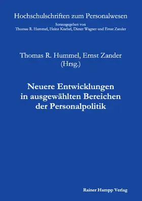 Hummel / Zander |  Neuere Entwicklungen in ausgewählten Bereichen der Personalpolitik | Buch |  Sack Fachmedien