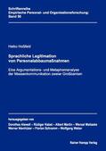 Hoßfeld |  Sprachliche Legitimation von Personalabbaumaßnahmen | Buch |  Sack Fachmedien