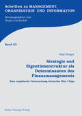 Berger |  Strategie und Eigentümerstruktur als Determinanten des Finanzmanagements | eBook | Sack Fachmedien