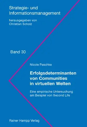 Paschke |  Erfolgsdeterminanten von Communities in virtuellen Welten | eBook | Sack Fachmedien