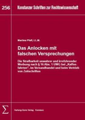 Pfaff | Das Anlocken mit falschen Versprechungen | Buch | 978-3-86628-499-9 | sack.de