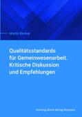 Ebertz / Becker / Nickolai |  Qualitätsstandards für Gemeinwesenarbeit | Buch |  Sack Fachmedien