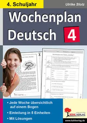 Stolz |  Wochenplan Deutsch 4. Schuljahr | Buch |  Sack Fachmedien