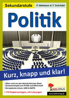 Heitmann / Schrödel |  Politik - Grundwissen kurz, knapp und klar! | Buch |  Sack Fachmedien