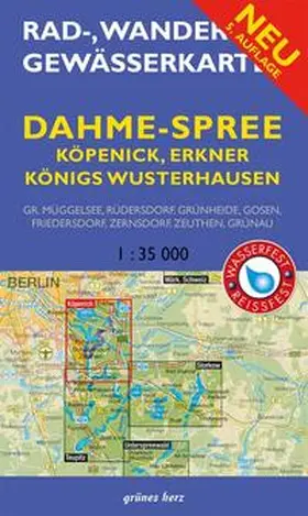 Gebhardt |  Rad-, Wander- und Gewässerkarte Dahme-Spree: Köpenick, Erkner, Königs Wusterhausen 1:35.000 | Sonstiges |  Sack Fachmedien