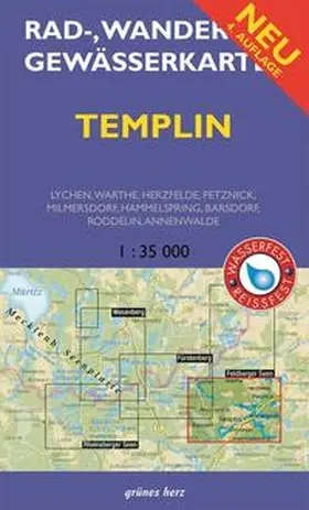 Gebhardt |  Templin 1 : 35 000 Rad-, Wander- und Gewässerkarte | Sonstiges |  Sack Fachmedien