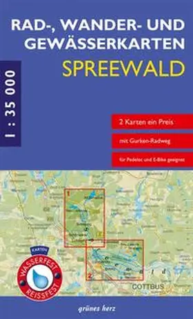 Gebhardt |  Spreewald 1 : 35 000 Rad-, Wander- und Gewässerkarten-Set | Sonstiges |  Sack Fachmedien