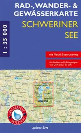 Gebhardt |  Rad-, Wander- und Gewässerkarte Schweiner See | Sonstiges |  Sack Fachmedien