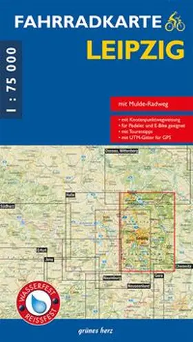 Gebhardt |  Leipzig 1 : 75 000 Fahrradkarte | Sonstiges |  Sack Fachmedien