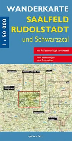 Gebhardt |  Wanderkarte Saalfeld, Rudolstadt und Schwarzatal | Sonstiges |  Sack Fachmedien
