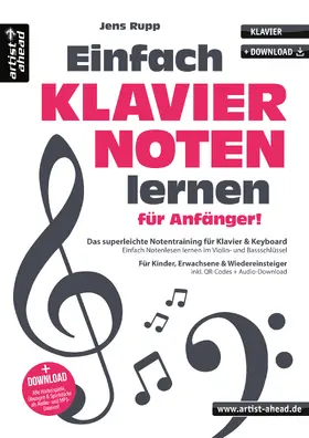 Rupp |  Einfach Klaviernoten lernen für Anfänger! | Buch |  Sack Fachmedien