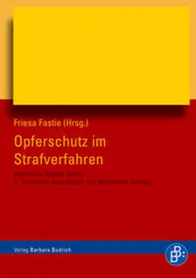 Fastie |  Opferschutz im Strafverfahren | Buch |  Sack Fachmedien