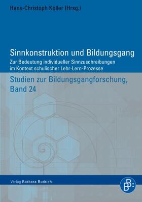 Koller |  Sinnkonstruktion und Bildungsgang | Buch |  Sack Fachmedien