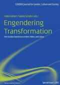 Kahlert / Schäfer |  Engendering Transformation | Buch |  Sack Fachmedien