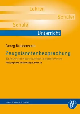 Breidenstein |  Zeugnisnotenbesprechung | Buch |  Sack Fachmedien