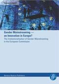Schmidt |  Gender Mainstreaming – an Innovation in Europe? | eBook | Sack Fachmedien