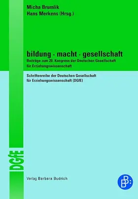 Brumlik / Merkens |  Bildung Macht Gesellschaft | eBook | Sack Fachmedien