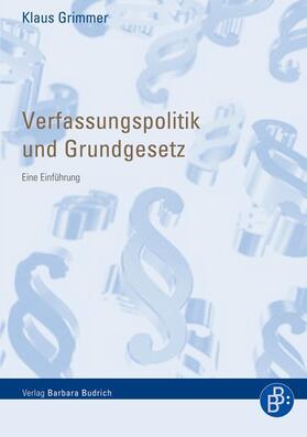 Grimmer | Verfassungspolitik und Grundgesetz | E-Book | sack.de