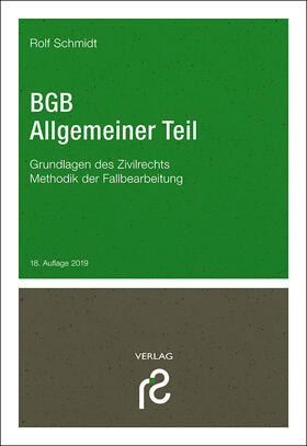Schmidt | BGB Allgemeiner Teil | Buch | 978-3-86651-196-5 | sack.de