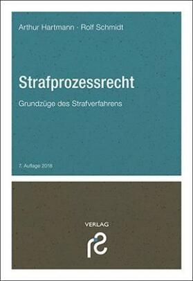 Hartmann / Schmidt | Strafprozessrecht | Buch | 978-3-86651-205-4 | sack.de