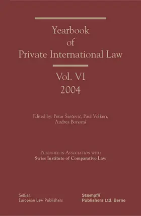 Sarcevic / Basedow / Volken | 2004 | E-Book | sack.de