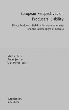 Ebers / Janssen / Meyer | European Perspectives on Producers' Liability | E-Book | sack.de