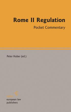 Huber |  Rome II Regulation | eBook | Sack Fachmedien