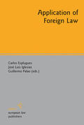 Esplugues Mota / Iglesias Buhigues / Palao Moreno |  Application of Foreign Law | eBook | Sack Fachmedien