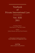 Sarcevic / Bonomi / Romano |  Yearbook of Private International Law | eBook | Sack Fachmedien