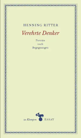 Ritter / Hamilton |  Verehrte Denker | eBook | Sack Fachmedien