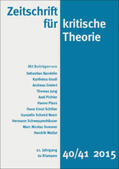 Adorno / Schweppenhäuser / Bandelin |  Zeitschrift für kritische Theorie / Zeitschrift für kritische Theorie, Heft 40/41. H.40/41 | Buch |  Sack Fachmedien