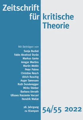 Kramer / Schweppenhäuser / Buckel |  Zeitschrift für kritische Theorie / Zeitschrift für kritische Theorie, Heft 54/55 | Buch |  Sack Fachmedien