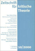 Schweppenhäuser / Bock / Kramer |  Zeitschrift für kritische Theorie / Zeitschrift für kritische Theorie, Heft 10 | eBook | Sack Fachmedien