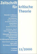 Schweppenhäuser / Bock / Kramer |  Zeitschrift für kritische Theorie / Zeitschrift für kritische Theorie, Heft 11 | eBook | Sack Fachmedien