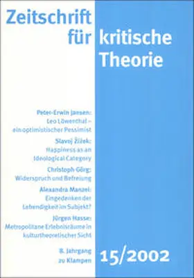 Schweppenhäuser / Bock / Kramer |  Zeitschrift für kritische Theorie / Zeitschrift für kritische Theorie, Heft 15 | eBook | Sack Fachmedien