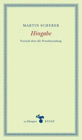 Scherer |  Hingabe | eBook | Sack Fachmedien