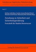 Liebl / Asmus / Frevel |  Forschung zu Sicherheit und Sicherheitsgewährung | Buch |  Sack Fachmedien